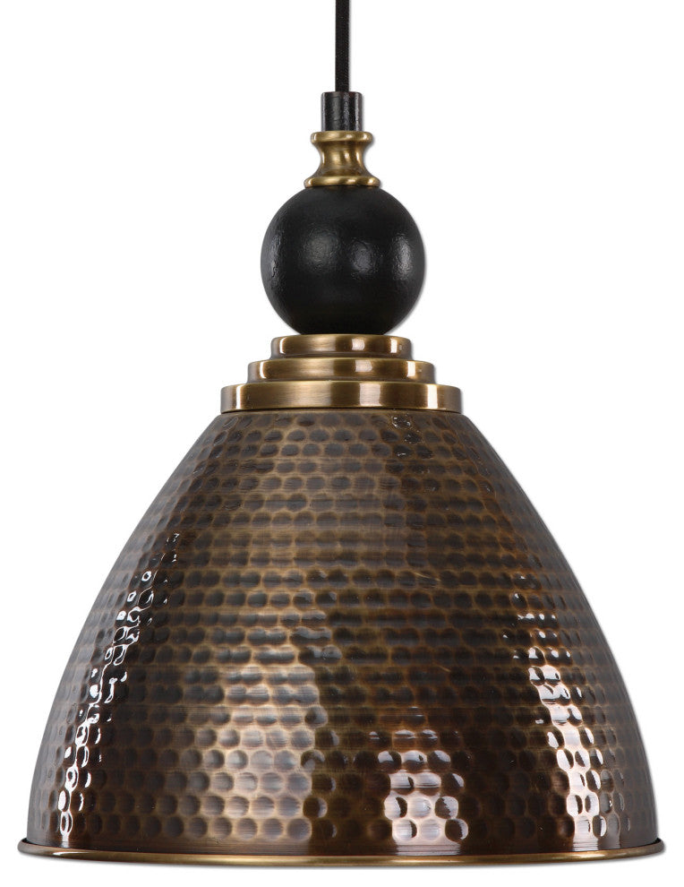 Uttermost Adastra 1-Light Antique Brass Pendant