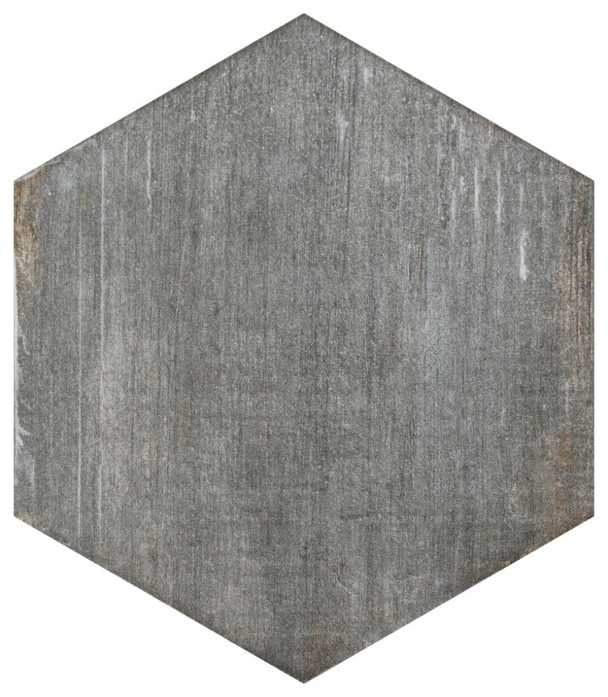 Retro Mini Hex Cendra Porcelain Floor and Wall Tile