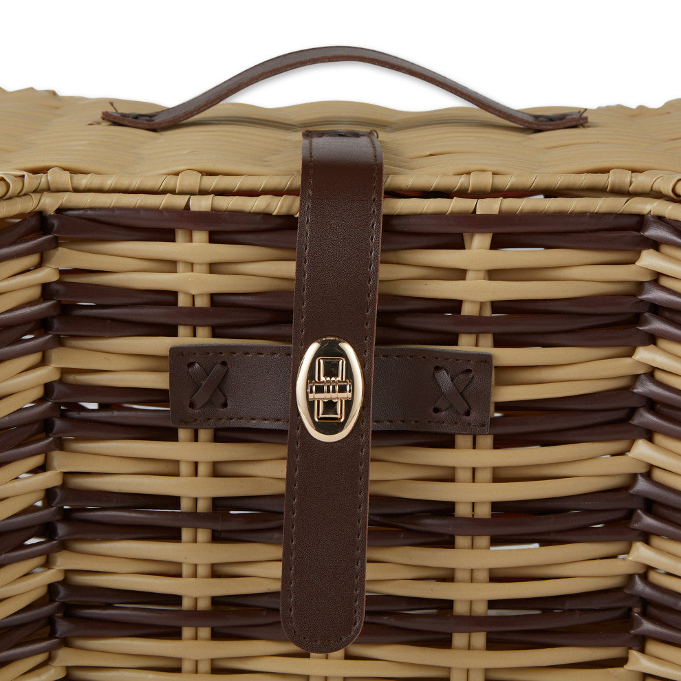 Stripe Bone Shape Toy Basket Large 24x15x9