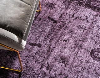 Rug Unique Loom La Jolla Violet Round 6' 0 x 6' 0