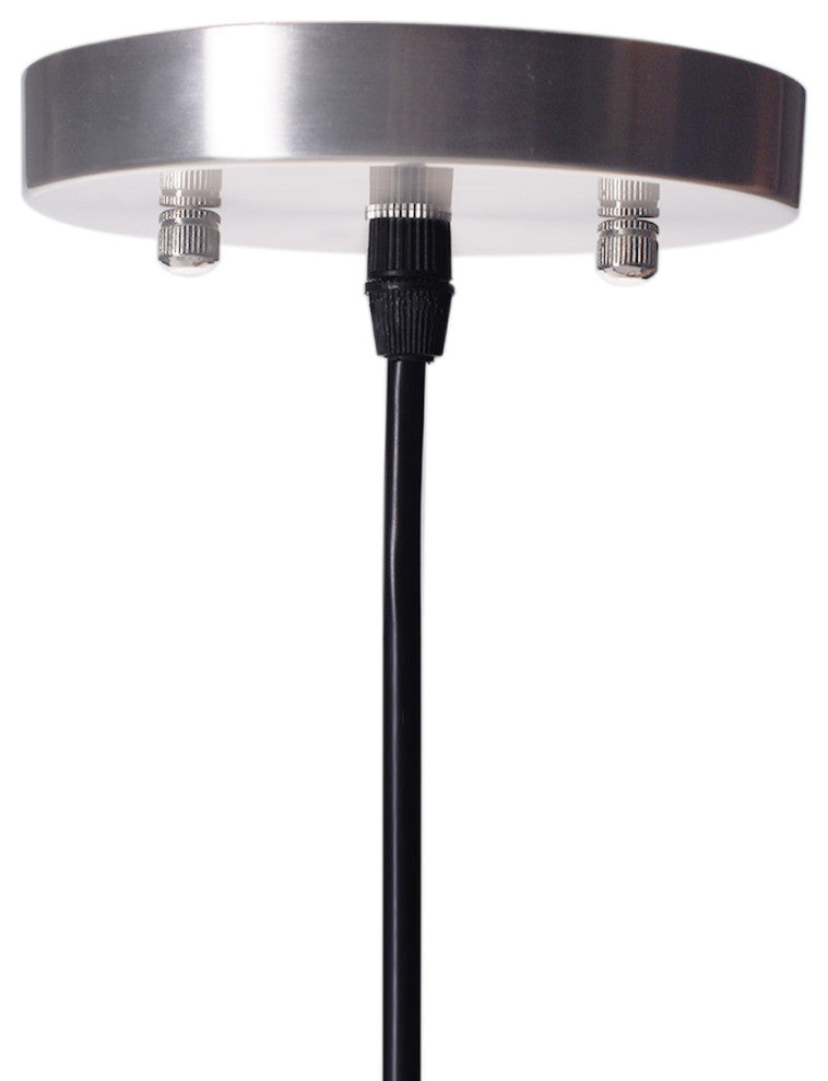 Mini Pendant Light Handblown, Light Blue, 7, Brushed Nickel