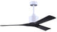 Matthews Fan, Nan Ceiling Fan, Matte White, 52", Matte Black
