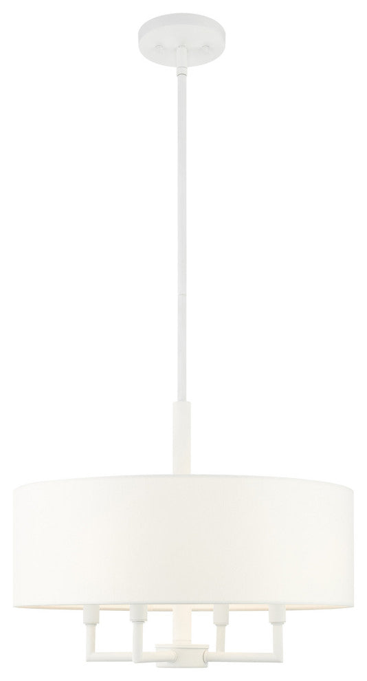 White Timeless, Transitional, Versatile, Pendant Chandelier