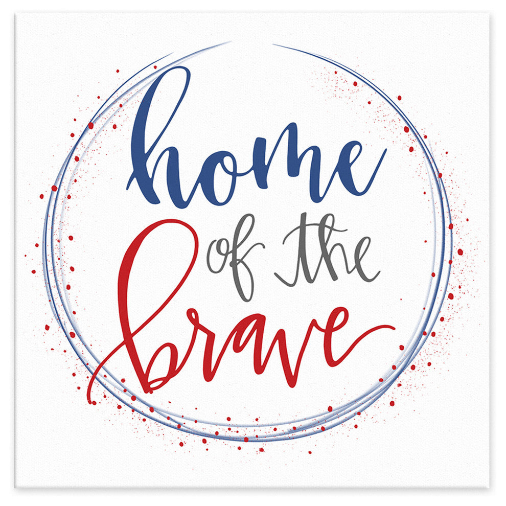 Home of the Brave 6x6 Tabletop Canvas
