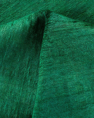 Overdyed, One-of-a-Kind Hand-Knotted Area Rug Green, 8'2"x10'5"