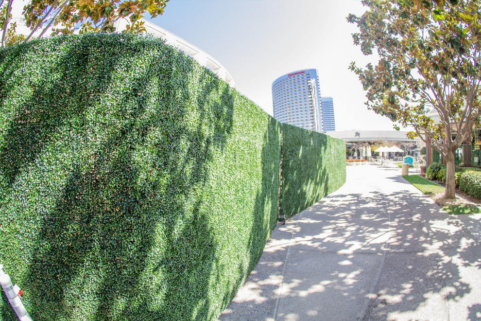 Artificial Boxwood Hedge Mat Uv Rated Medium 10-Piece, 25 Sq.Ft
