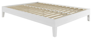 Nix Full Platform Bed, White