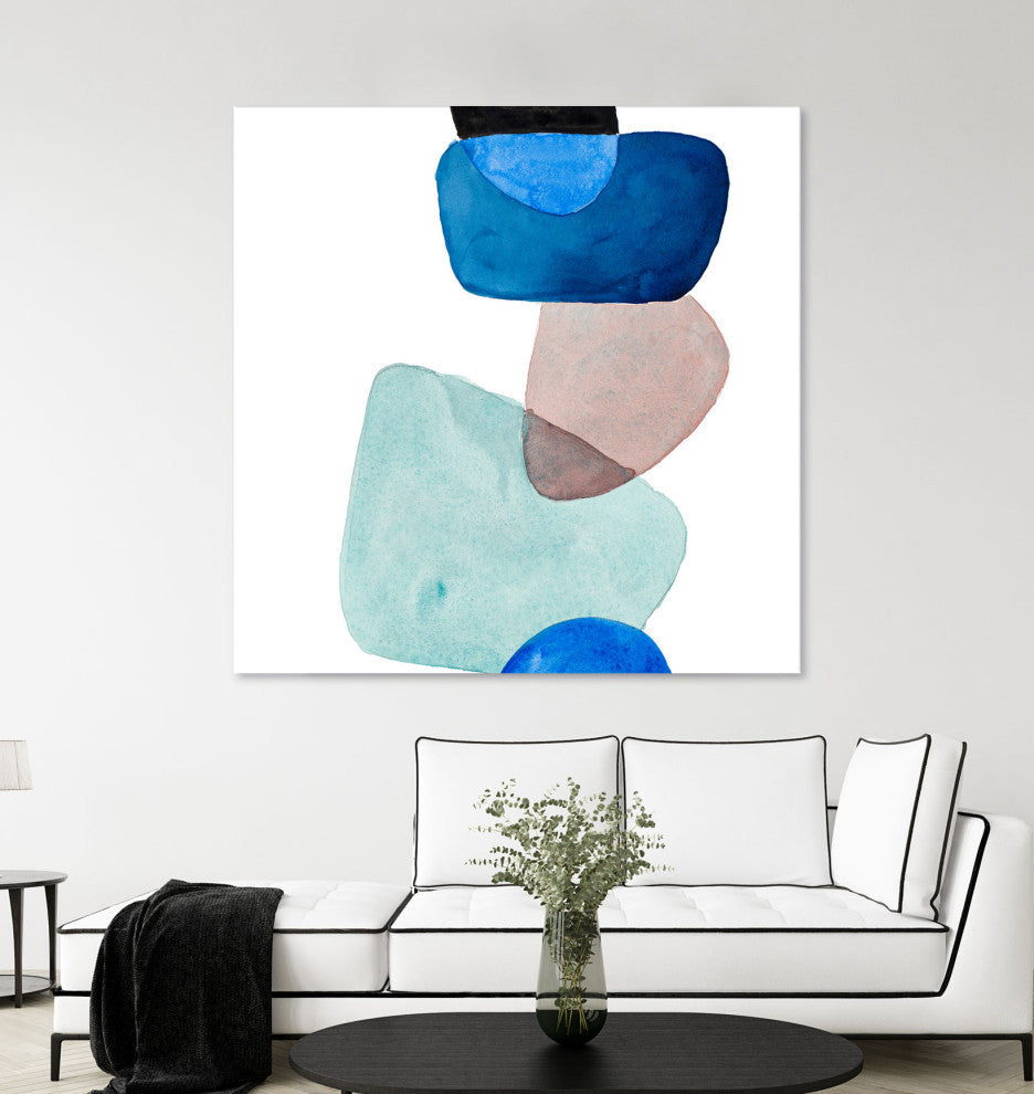 Head Over Heels Abstract II - 54 x 54 by Lanie Loreth