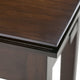 Artisan Solid Wood 14 Inch Wide Rectangle Narrow End Side Table In Russet Brown