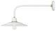 Hinkley Foundry 1-Light Outdoor Wall Mount Lantern, Gloss White