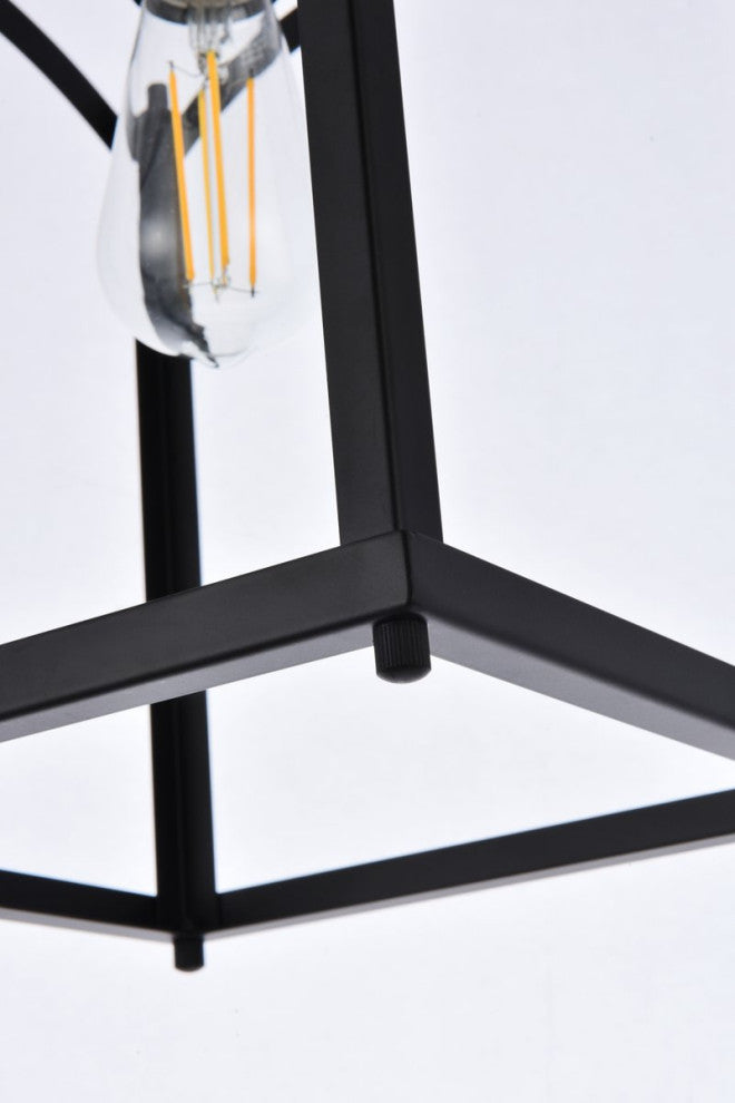 Judy 1-Light Flush Mount, Black