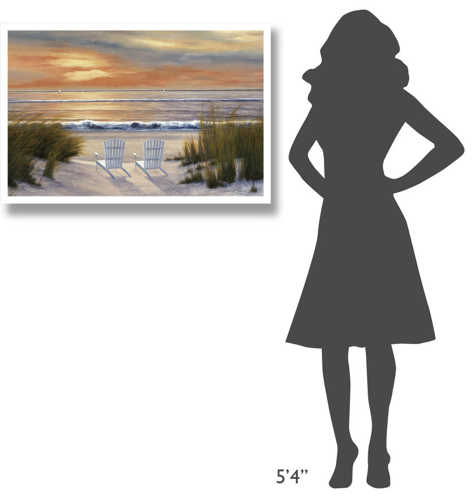 "Paradise Sunset" Digital Paper Print by Diane Romanello, 38"x26"