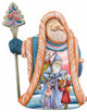 Hand Painted Scenic Land Of Sweets Santa Figurine