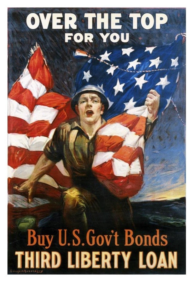 "Over the Top for You circa 1918" Digital Paper Print by Unknown, 22"x32"