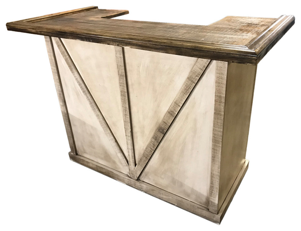 Rustic Home Bar, Rustic Ivory