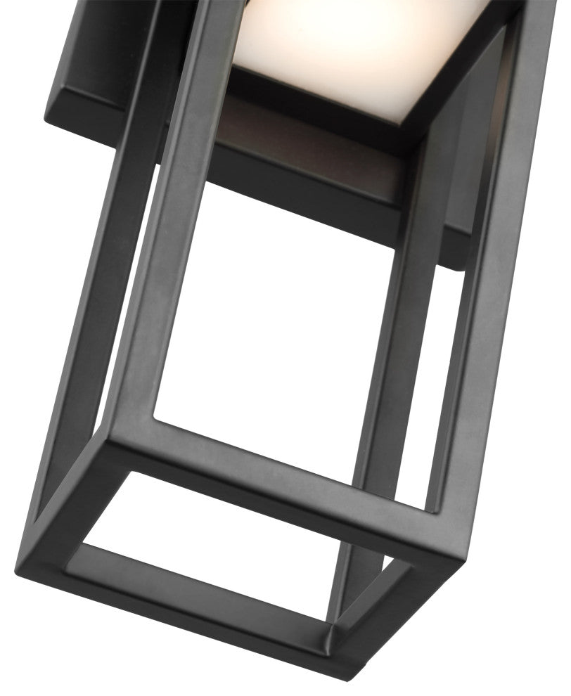 Supreme 10W LED Small Wall Lantern, Matte Black Finish