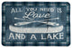 Laural Home Up North Lake Love Memory Foam Rug