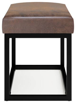 Reynolds Small Bench, Distressed Chestnut Brown