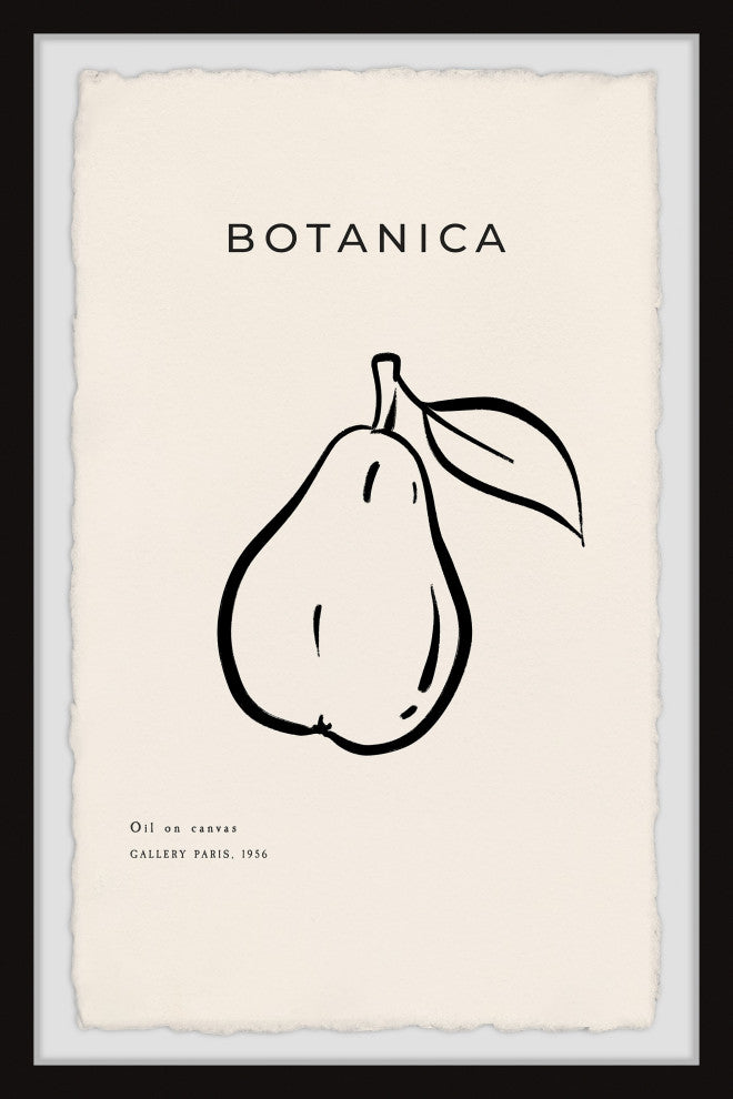 "Botanica Pears" Framed Painting Print, 16x24