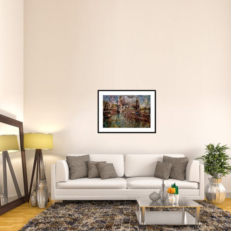 "Holy India" Framed Digital Print by Ralf Kayser, 44x32"