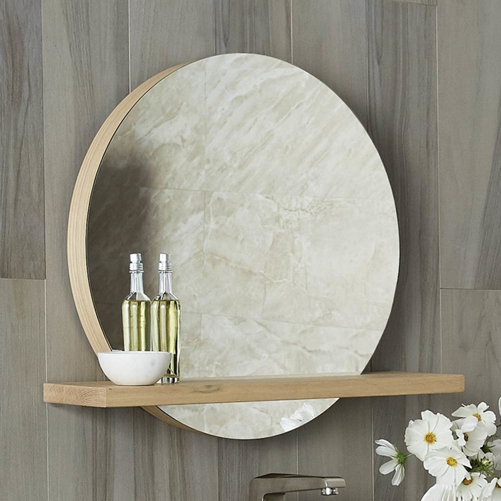 Solace 28" Mirror in Sunrise Oak