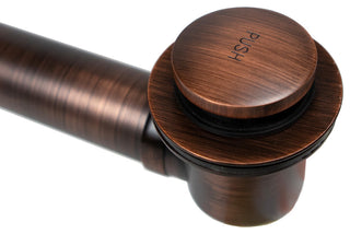SinkSense 1.5" Pop-Up Bathtub Drain and Overflow Kit, Antique Copper