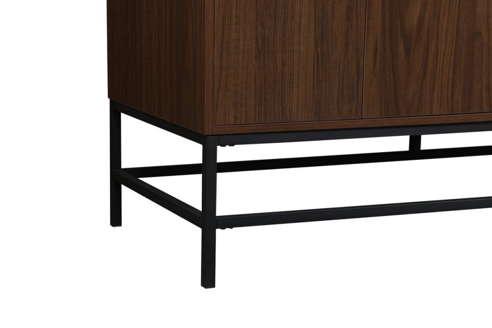 Home Living 22" Modern Walnut-Light Bathroom Vanity