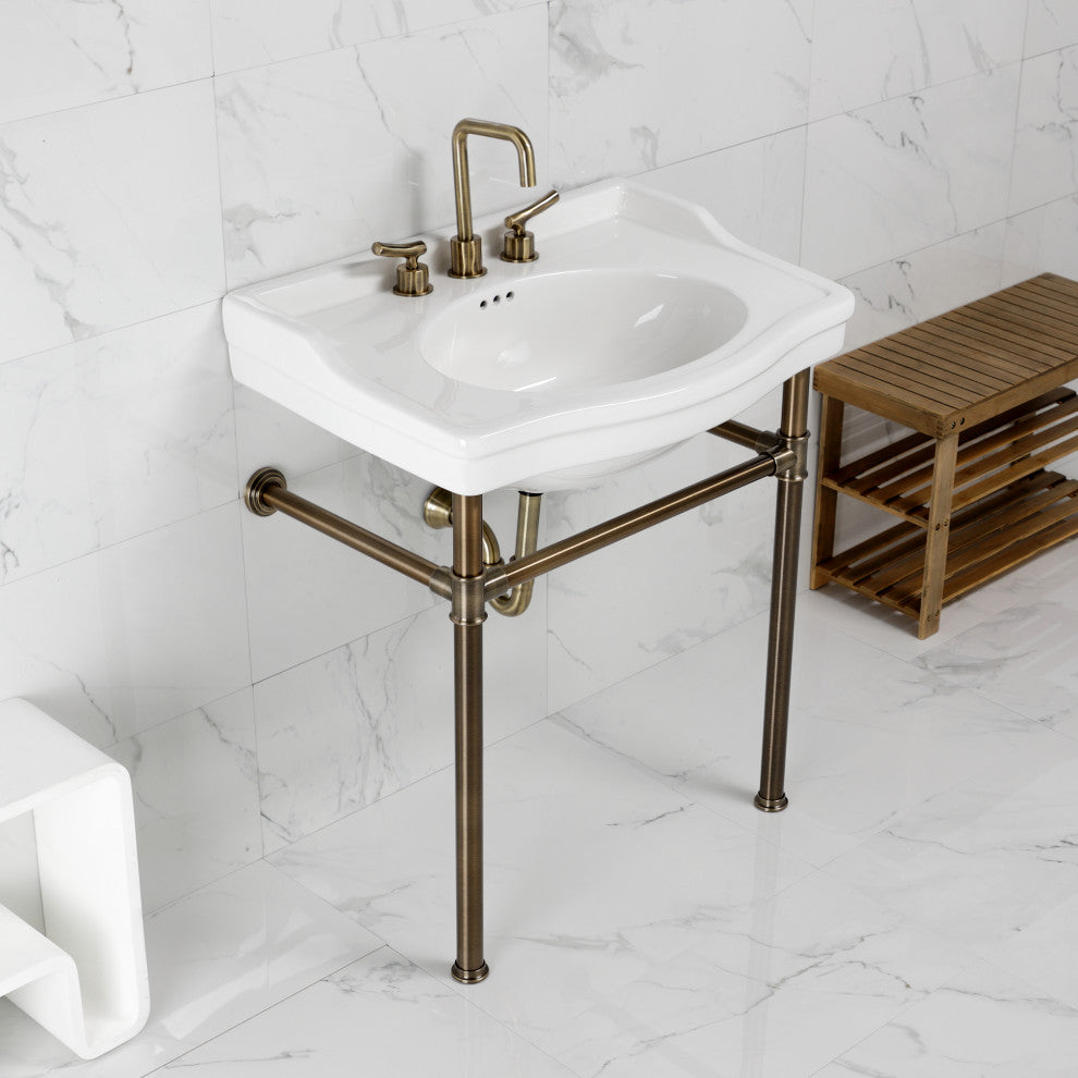 VPB33083ST 30" Console Sink with Stainless Steel Legs
