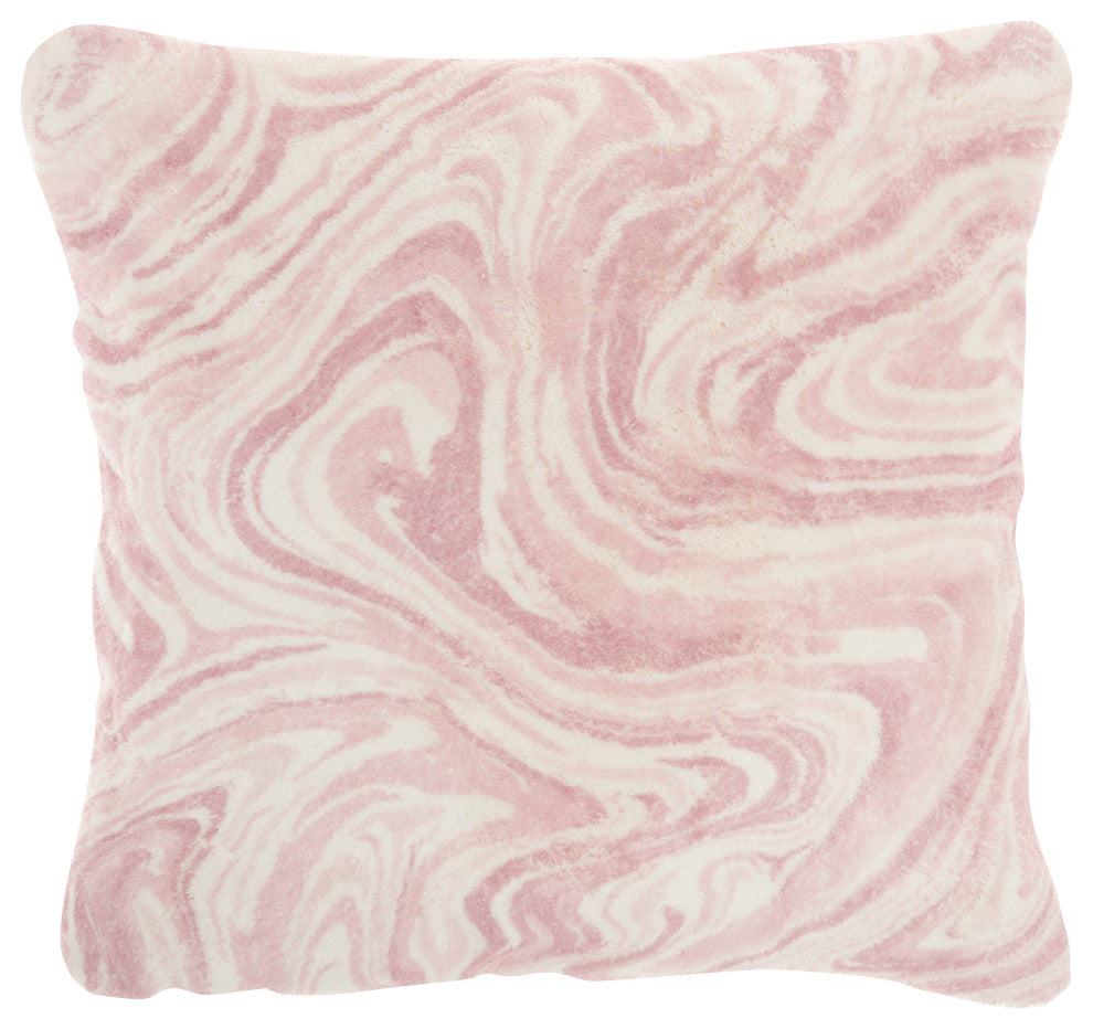 Mina Victory BJ400 Throw Pillow, Blush, 20"X20"