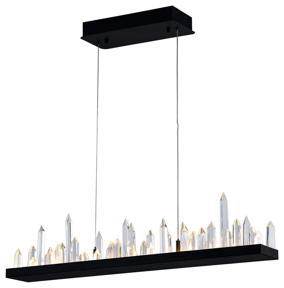 Juliette LED Chandelier With Black Finish