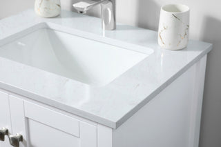 24" SIngle Bathroom Vanity, White