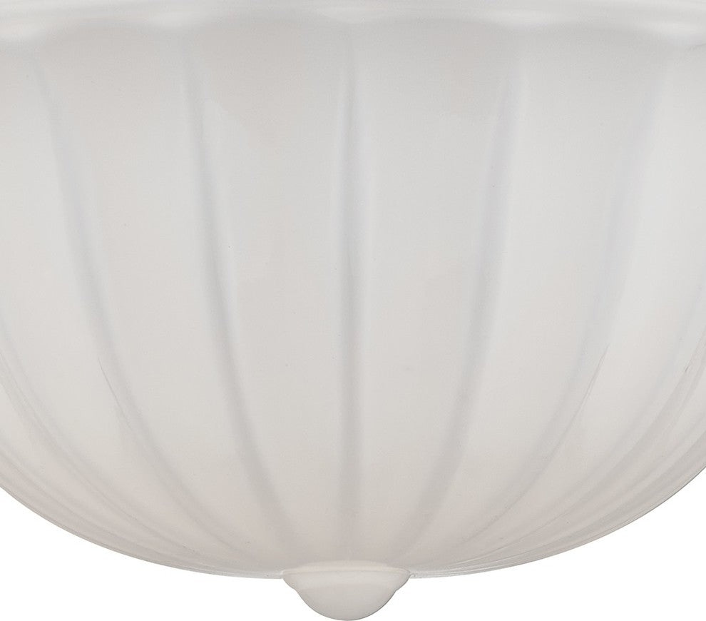 Dutchess 1-Light, Flush Mount, Aged Brass, 9"