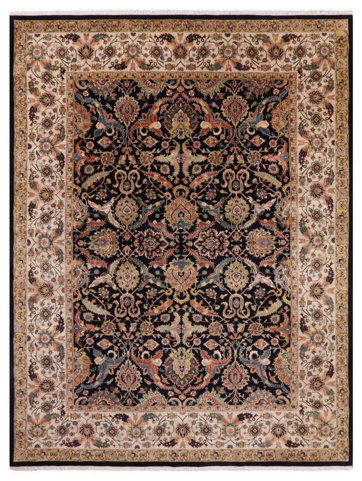 Handmade Persian Tabriz Wool Rug 9' 1" X 11' 10" - Q12138