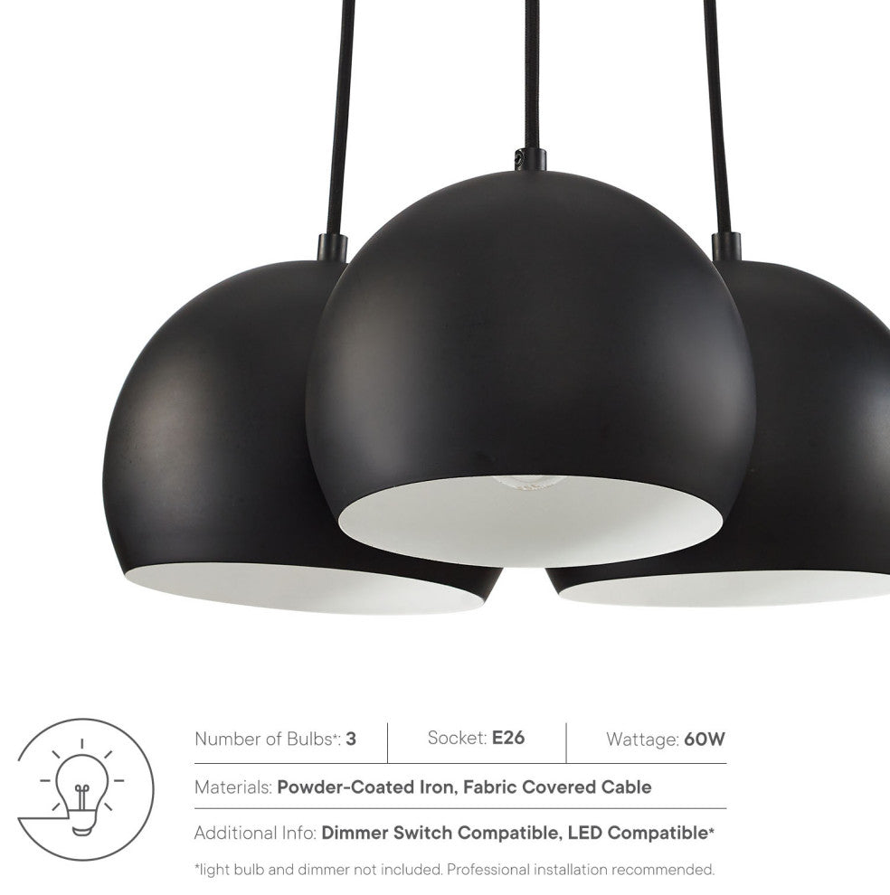 Chalice 3-Light Metal Pendant