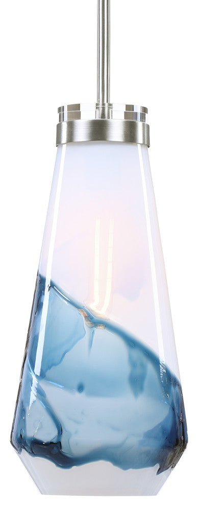 Uttermost Windswept Blue & White 1-LIght Mini Pendant