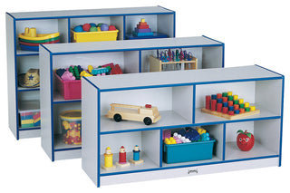 Rainbow Accents Super-Sized Single Mobile Storage Unit - Blue