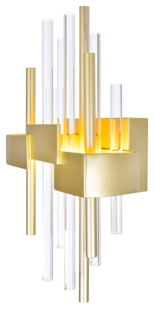 Millipede 7 in LED Satin Gold Wall Sconce