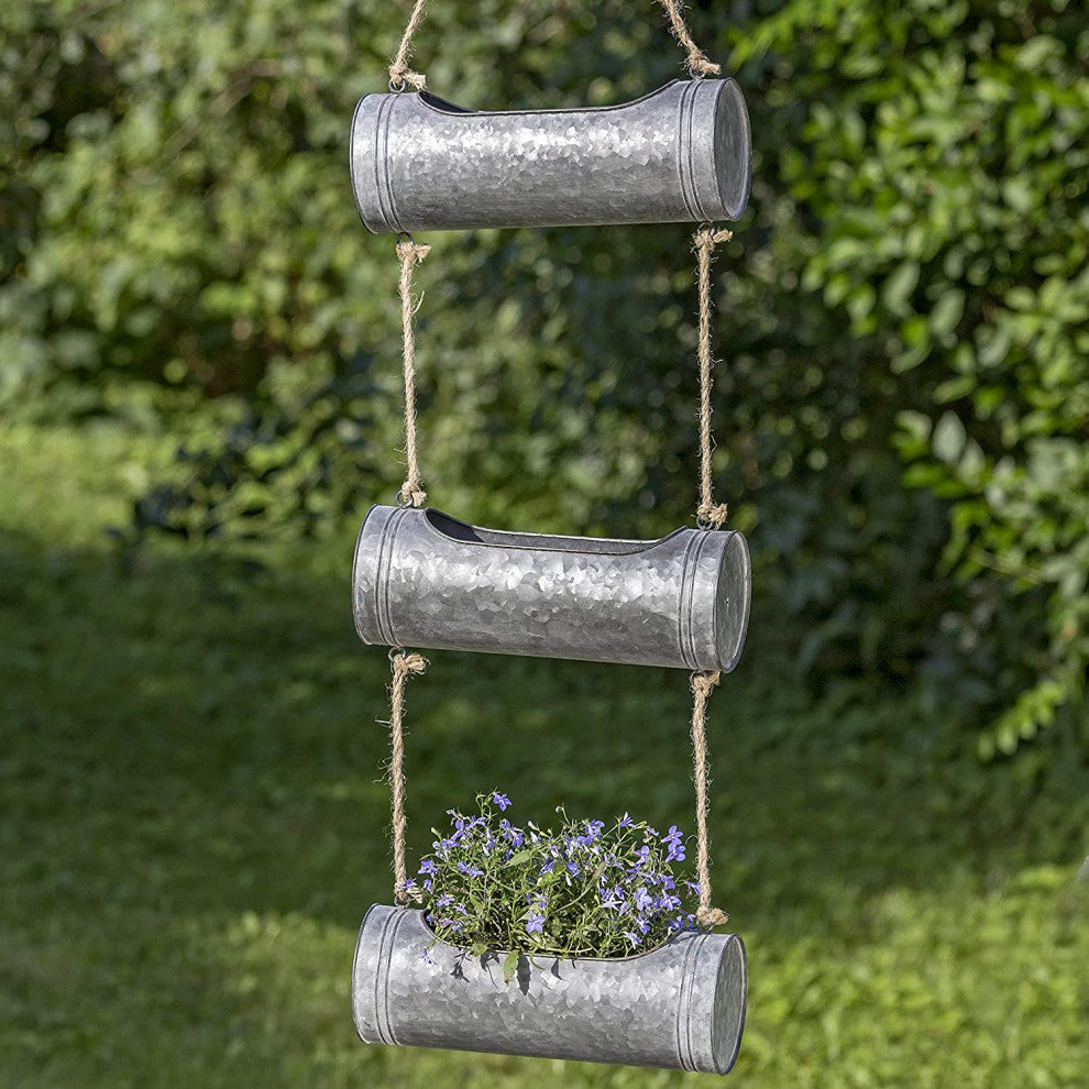 Becky Rope and Cylinder Bin Multi Plant Vertical Hanger