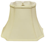 11" Ivory Inverted Rectangle Shantung Lampshade