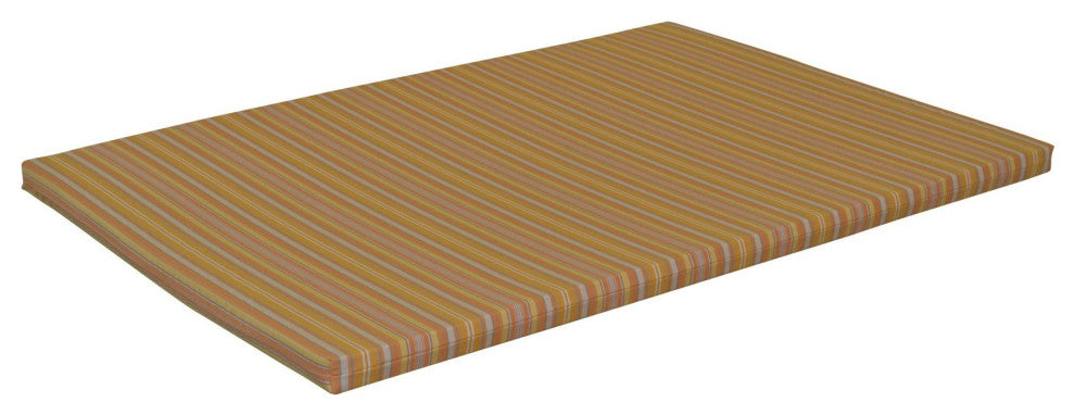 Swing Bed Cushion, Orange Stripe, 5 Foot, 2" Thick