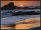 Crashing Surf On Rocks At Sunset, Point Piedras Blancas, California, 24"x18"