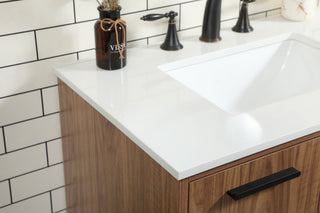 Bailey 19" Modern Walnut Brown-Light Bathroom Vanity