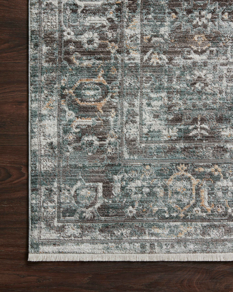 Loloi Bonney Slate / Teal 2'-0" x 3'-0" Area Rug