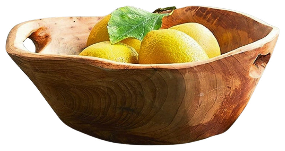 Root Wood Medium Bowl with Handles