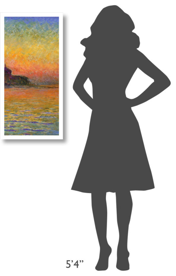 "Twilight Venice (center)" Digital Paper Print by Claude Monet, 16"x32"