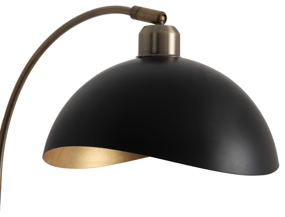 Luna Bella Wall Sconce, Weathered Brass, Matte Black