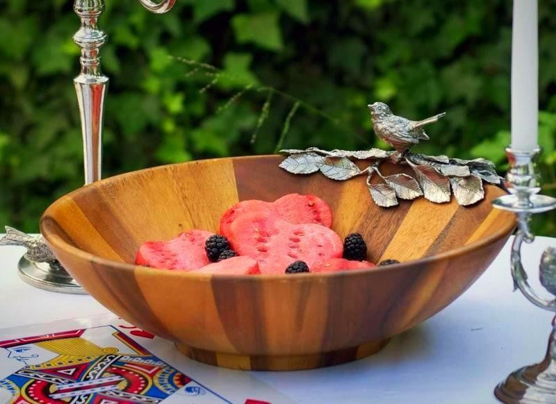 Song Bird Salad Serving Bowl