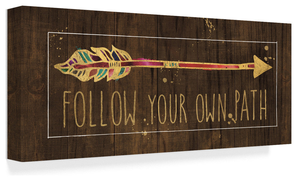 Pela Studio 'Beautiful Arrows III On Wood' Canvas Art, 47"x20"