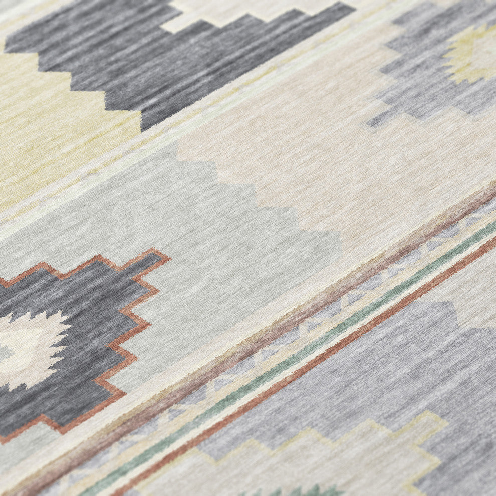 Indoor/Outdoor Phoenix PH1 Ivory Machine Washable 10' x 14' Rug