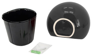 Small Round Wall Planter, Black